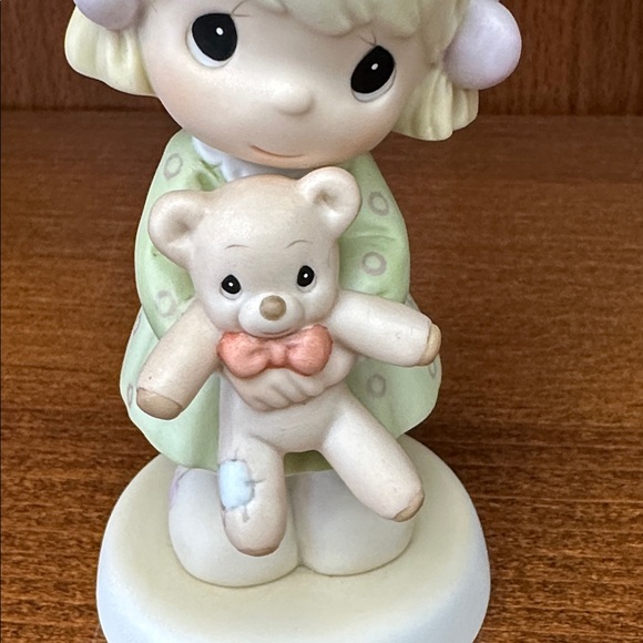 Vtg. Enesco Precious Moments Figurine with Pastel Accents - Picture 3 of 4
